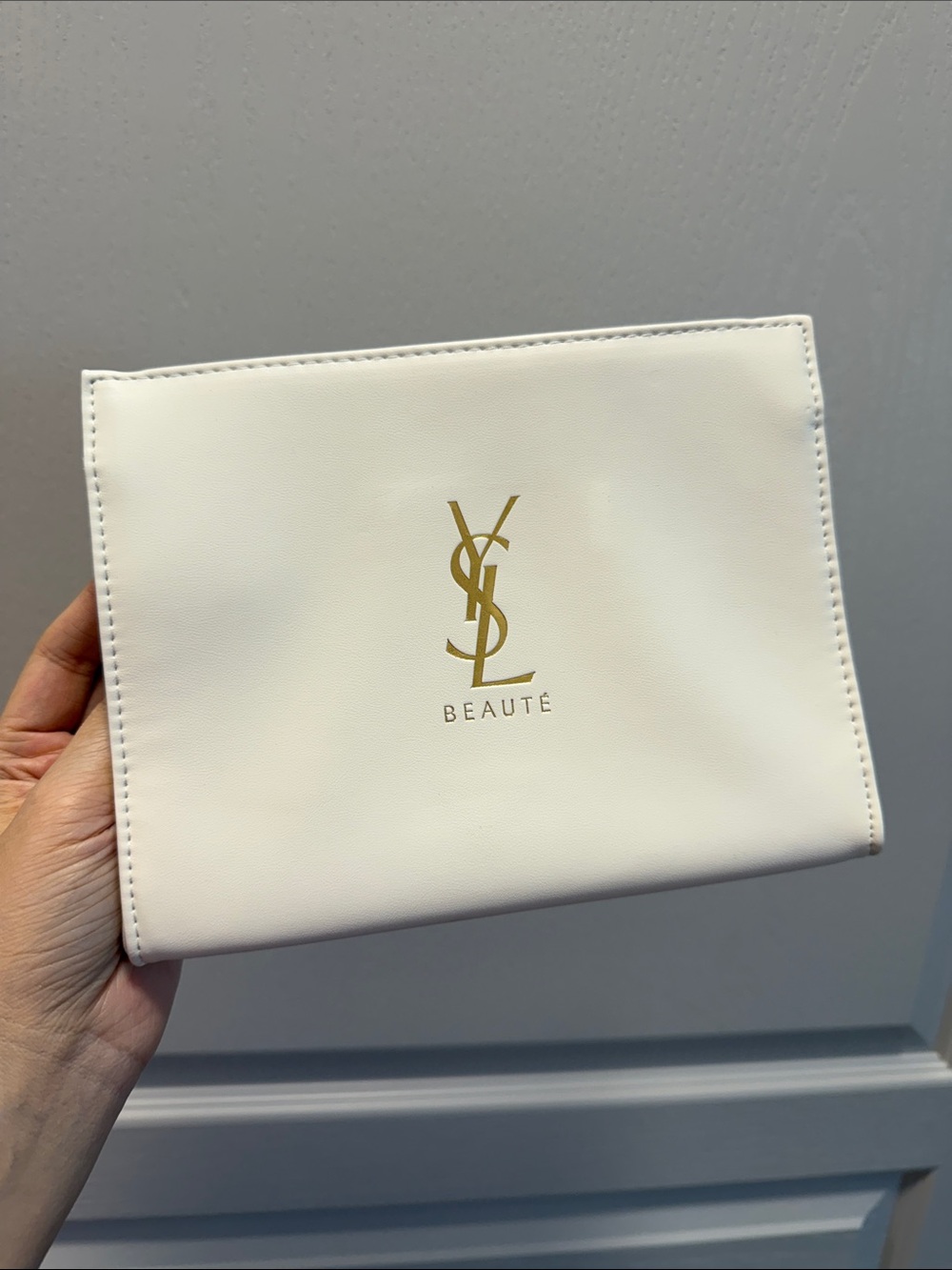 White Cosmetic Pouch